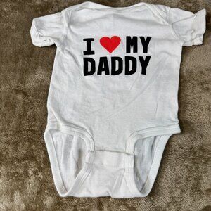 I Love My Daddy 6M Baby Bodysuit, Funny Baby Vest, Baby Playsuit, Novelty Baby